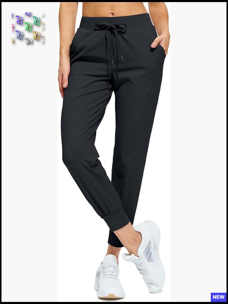 Tapered Joggers With Pockets Stretchy Nylon Workout Pants Athletic Running